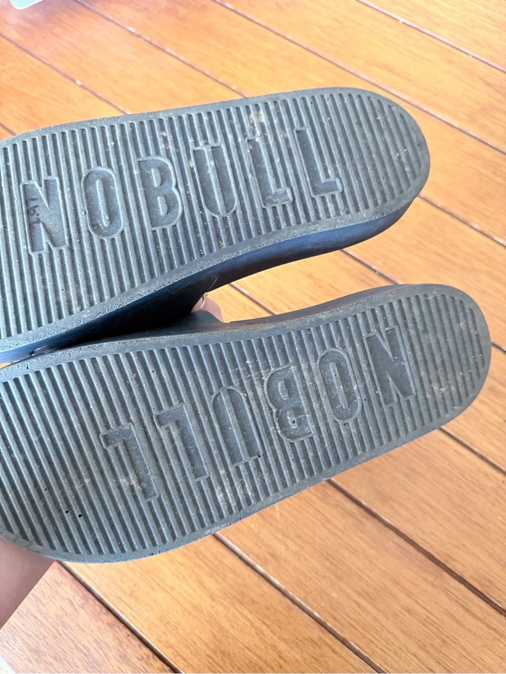 NOBULL Black Logo Slide Sandals Men’s size 11
